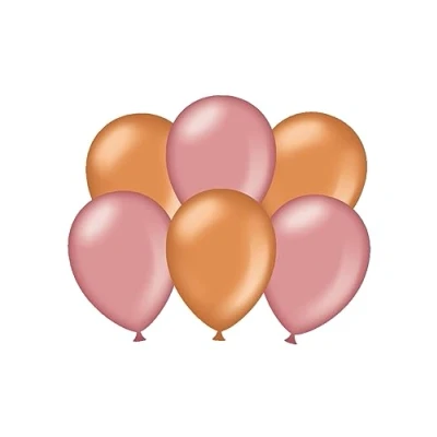 Imagen de PD Party Globos, Color cromo cobre oro rosa metálico, 30cm (7036586)