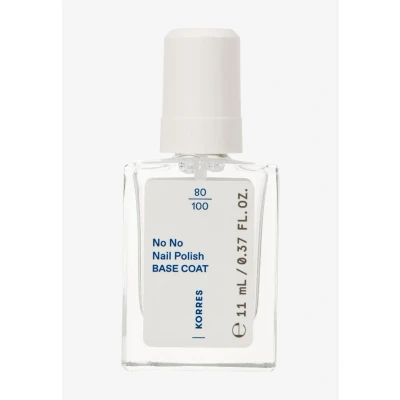 Imagen de KORRES No Nail Polish base Coat vegana sin 10 ingredientes nocivos, para un resultado duradero, resistente a las grietas, 11 ml
