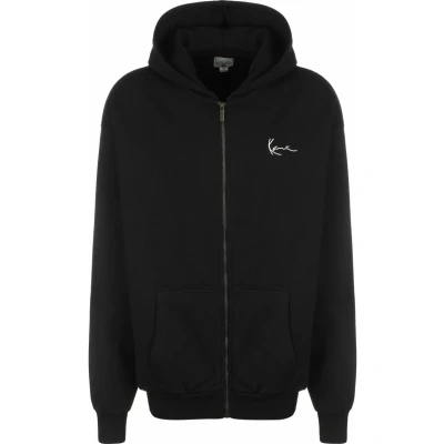 Imagen de Karl Kani Hooded Chest Signature Essential Sudadera con cremallera, Hombre, Talla: Small, Black