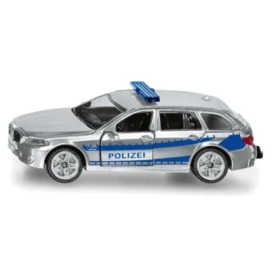Imagen de siku 1401, Coche de policía, Metal/Plástico, Plateado, Apertura puertas, Barra remolque