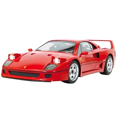 Imagen de Jamara 405166 Ferrari F40 1:14 rojo 27Mhz Licencia oficial, Interiores muy detallados, Activación faros con mando