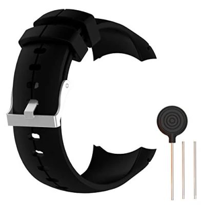 Imagen de WEINISITE Pulsera para SUUNTO Spartan Ultra,Silicona Repuesto Correa Ultra Running Watch (Negro)