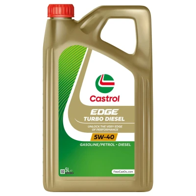 Imagen de Castrol EDGE TURBO DIESEL 5W 40 5L Aceite de motor 15F81B SEAT: Ibiza 3, Leon II Hatchback, Toledo 2 Limousine, VOLKSWAGEN: Golf 4