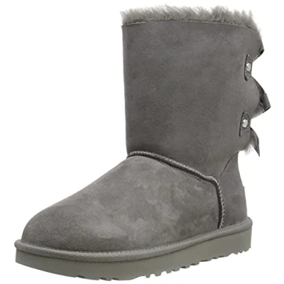 Imagen de UGG Women&#039;s Bailey Bow Evergreen Fashion Boot, Grey, 39 EU