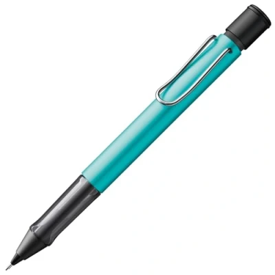 Imagen de Lamy AL star turmaline Portaminas con mango transparente, ergonómico y cuerpo de aluminio ligero incluye recambio M 41 línea fina 0,5 mm punta borrador