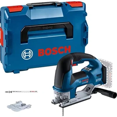 Imagen de Bosch Professional 18V System GST 155 BC Sierra de calar a batería (3800 cpm, profundidad 135 mm, sin bateria, en L BOXX), Azul