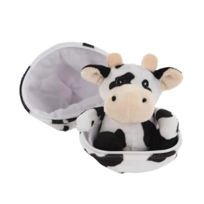 Imagen de Idena 40368 Mini Huevo, Aprox, Vaca Blanca y Negra, Peluche para abrazar querer, Multicolor, 13 cm Berlin