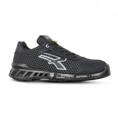 Imagen de U Power RV20104 Linea RED LEVE Modelo LOGAN Zapatos de Seguridad Bajos y Ligeros, S3 SRC CI ESD, Negro, 39 Tamaño