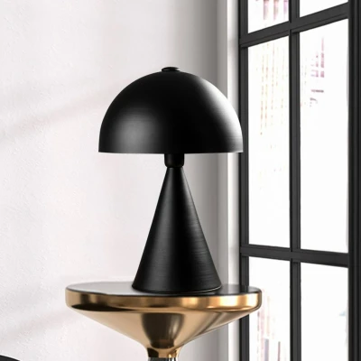 Imagen de Lámpara de mesa seta grande Solitum H52 cm Metal Negro Menzzo