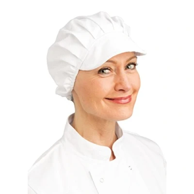 Imagen de Whites Chefs Apparel B255 gorro con visera, color blanco