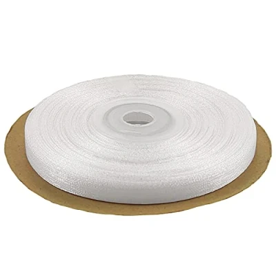 Imagen de Netuno cinta decorativa de 6 mm x 32 m, color blanco, regalo, organza, tela gasa para decoración, manualidades, bodas, fiestas, regalos, embalaje