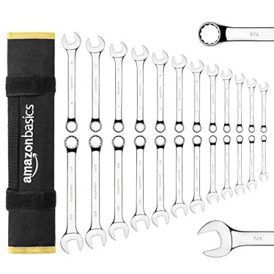 Imagen de Amazon Basics Juego de llaves combinadas, 24 Unidad