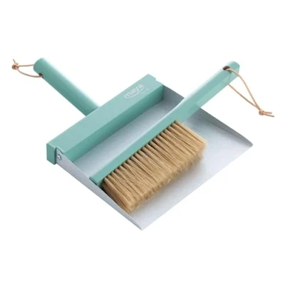 Imagen de MAYA Cepillo y Recogedor de Mano Kinnell. Ideal para Quitar el Polvo Eliminar Las Migas. Alfombras, Sofás, Muebles o Mesas. No Raya Superficies. Disponible en Mint