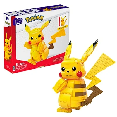 Imagen de Mega Construx Pokemon Figura Jumbo Pikachu, juguetes niños +8 años (Mattel FVK81)
