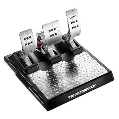 Imagen de Pedal Gaming Thurstmaster T LCM Pedals, Tecnología magnética, Pedales ajustables, 100% Metálicos, Gris