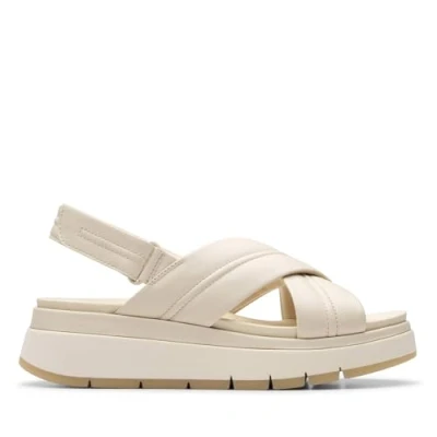 Imagen de Clarks Tuscan Cross, Sandalia Mujer, Cream Leather, 35.5 EU