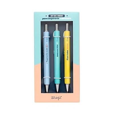 Imagen de Mr. Wonderful Set de 3 bolis para inspirarte y superarte, Multicolor