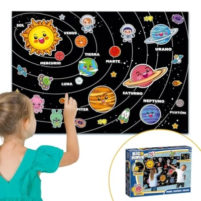 Imagen de Big Minds Descubre El Sistema Solar para Niños En Español Juguetes Montessori con Figuras 4 Años Juegos Educativos Regalos Planetas