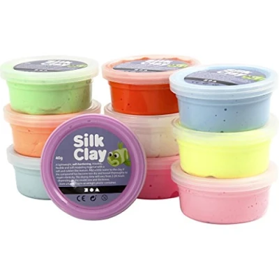 Imagen de Silk Clay Basic ll, Assorted Colours , 10 x 40 g