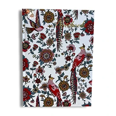 Imagen de Maturi Cuaderno A5 de tapa dura, diseño flores encantadas con detalles lámina dorada y acabado brillante, color blanco