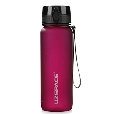 Imagen de UZSPACE Botella Agua Deportiva,500ml/800ml/1000ml/1.5l, Tritan Sin BPA. Evitar Fugas de y Ideal para el Ejercicio los Deportes al Aire Libre