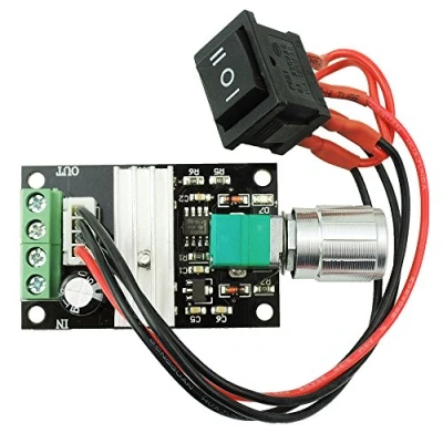 Imagen de Yosoo 6V 12V 24V 3A Dc Controlador De Velocidad Del Motor Pwm Control Ajustable Interruptor Reversible Regulador 1203Bb Conductor Marcha Atrás
