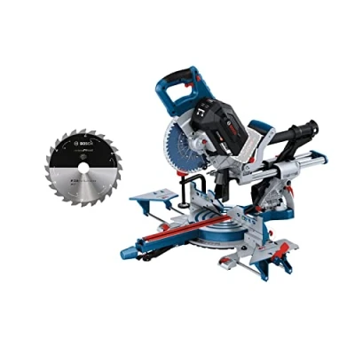 Imagen de Bosch Professional BITURBO GCM 18V 216 DC Ingletadora telescópica a batería (Brushless, 18V, Ø mm, Dual láser, Connectivity, 2 discos, sin batería)