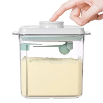Imagen de Dispensador de leche en polvo 1700ml, caja sellada portátil, recipientes herméticos para alimentos, almacenamiento con cuchara, sin BPA