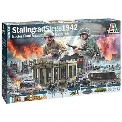 Imagen de Italeri 6193 Set de Batalla 1:72 Asedio Stalingrado Modelo Suelo, Hobby, Pegado, Kit plástico, detallado, Multicolor