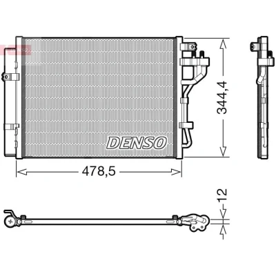 Imagen de DENSO DCN43006 Condensador con secador R 134 a