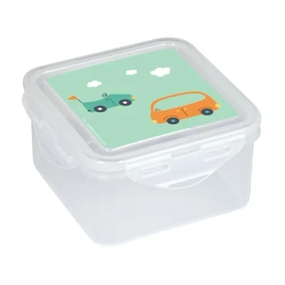 Imagen de Safta M916 Preescolar Coches Fiambrera, Portatodo, Porta Comida, Calidad y Máxima Resistencia, Recreo, 13x13x7.5, Color Verde Agua, Unisex niños, Estándar