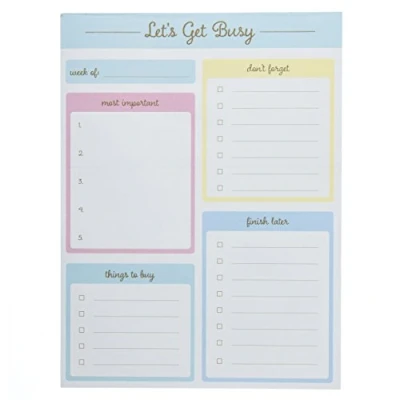 Imagen de Get Busy Bloc de notas grande