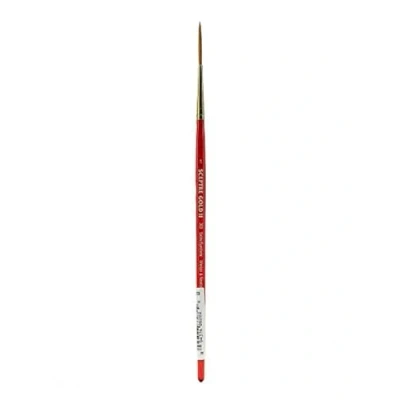 Imagen de Winsor &amp; Newton Sceptre Gold II Pincel de Caligrafía con Mango Corto, Rojo, Nr. 1 1,5 mm