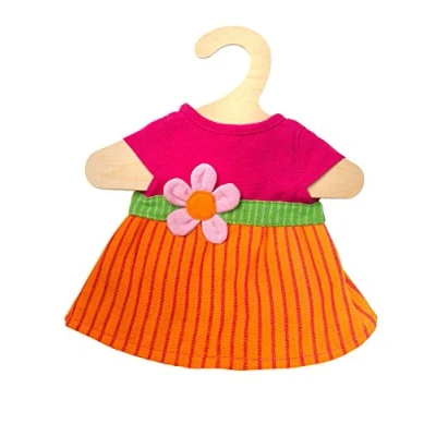 Imagen de Heless 1722 Vestido de Comercio Justo Maya, para muñecas, con aplicación flores, tamaño 28 35 cm