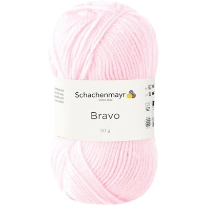Imagen de Schachenmayr Bravo 9801211 Hilo para Ganchillo, Lana, Rosa, 15 x 7 cm