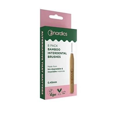 Imagen de Nordics Organic Care Cepillo de dientes ecológico bambú, 0,45 mm, 12 g