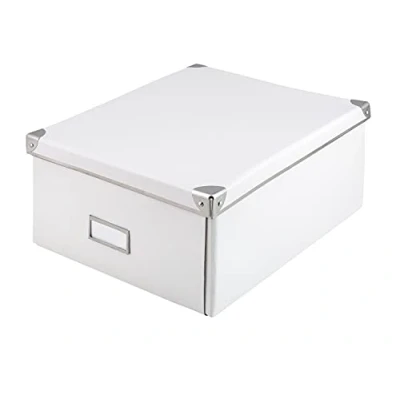 Imagen de Idena Caja de cartón rígido con tapa reforzada metal, incluye campo rotulación, aprox. 36 x 28 17 cm. , color, modelo surtido
