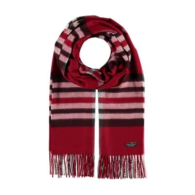 Imagen de Fraas Plaid Cashmink MADE IN Germany Bufanda, Mujer, Talla: One Size, True red