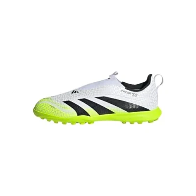 Imagen de adidas Predator League Laceless Turf Football Boots Kids, Botas de fútbol Unisex niños, Cloud White/Core Black/Lucid Lemon, 33 EU
