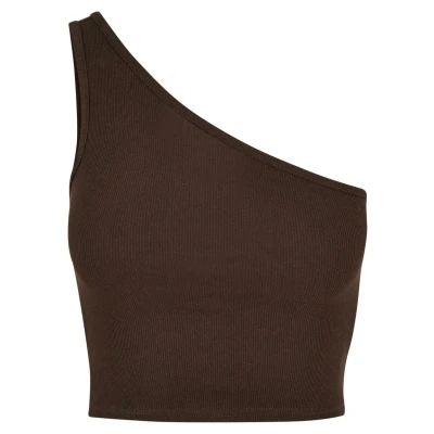 Imagen de Urban Classics Cropped Asymmetric Top, Mujer, Talla: Medium, Brown