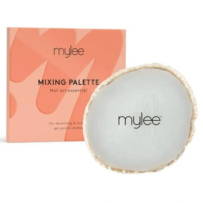Imagen de mylee Paleta de arte uñas resina para esmalte gel, borde dorado, ideal mezclar y decantar colores o exhibición uñas, resultados profesionales calidad salón,