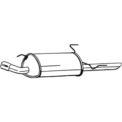 Imagen de BOSAL 185 405 Silenciador trasero OPEL: Vectra B Berlina, CC