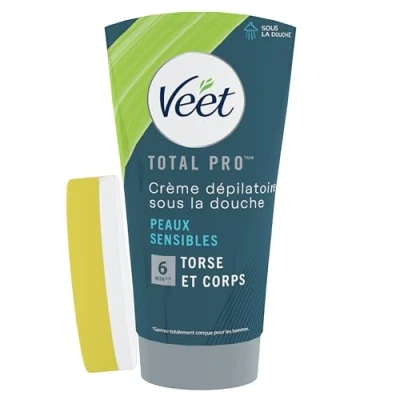Imagen de Veet Men Crème Dépilatoire Homme Sous la Douche Peaux Sensibles 150ml