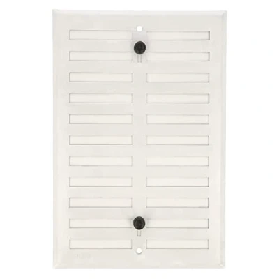 Imagen de Amig Rejilla Rectangular de Aluminio Rejillas ventilación para salida aire Ideal techo cocina y baño Medidas: 170 X 200 MM Color: Blanco