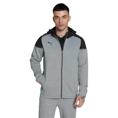 Imagen de PUMA Teamcup Casuals Hooded Jkt Chaqueta con Capucha, Hombre, Gris, 3XL