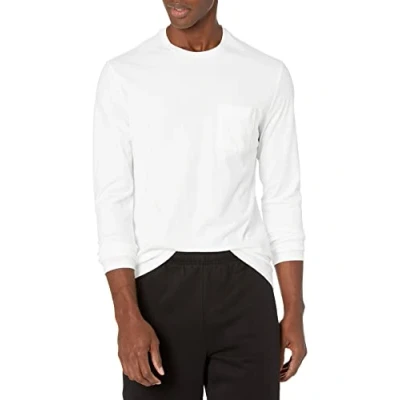 Imagen de Amazon Essentials Camiseta de Manga Larga y Ajuste Entallado Hombre, Blanco, M