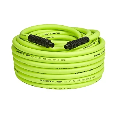 Imagen de Flexzilla Manguera de aire, 1,27 cm x 30,5 m, cm, accesorios MNPT, resistente, ligera, híbrida, ZillaGreen HFZ12100YW4