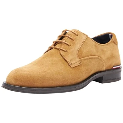 Imagen de Tommy Hilfiger Core RWB Suede Shoe FM0FM04868, Derby Hombre, Marrón (Sahara), 41 EU