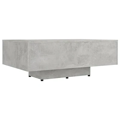 Imagen de vidaXL Mesa de Centro Auxiliar Consola Mesita Salón Lateral Té Café Sofá Sala Estar Muebles Mobiliario Contrachapada Gris Hormigón 85x55x31 cm