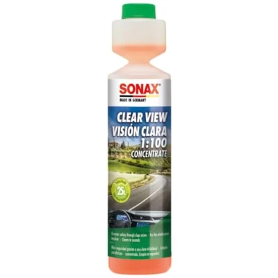 Imagen de SONAX Limpiacristales 1:100 concentrado (250 ml), para el sistema de limpiaparabrisas en verano N. 03711410 544, Paquete puede variar